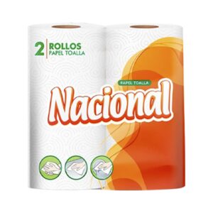 Papel Toalla Nacional (8 paq. de 2 Rollos)