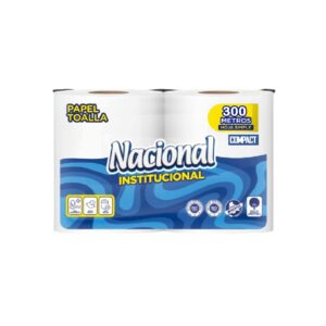 Papel Toalla Celulosa (2 ROLLOS X 150MTS) COMPACT