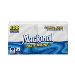 Servilleta Nacional sp institucional 22cm x 22cm (12 paquetes de 200 unidades)