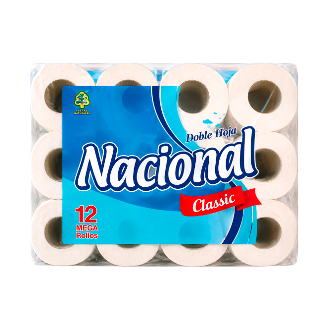 Papel Higiénico Nacional DH Classic (12 Rollos)
